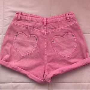 Lazy oaf I heart pink mom shorts